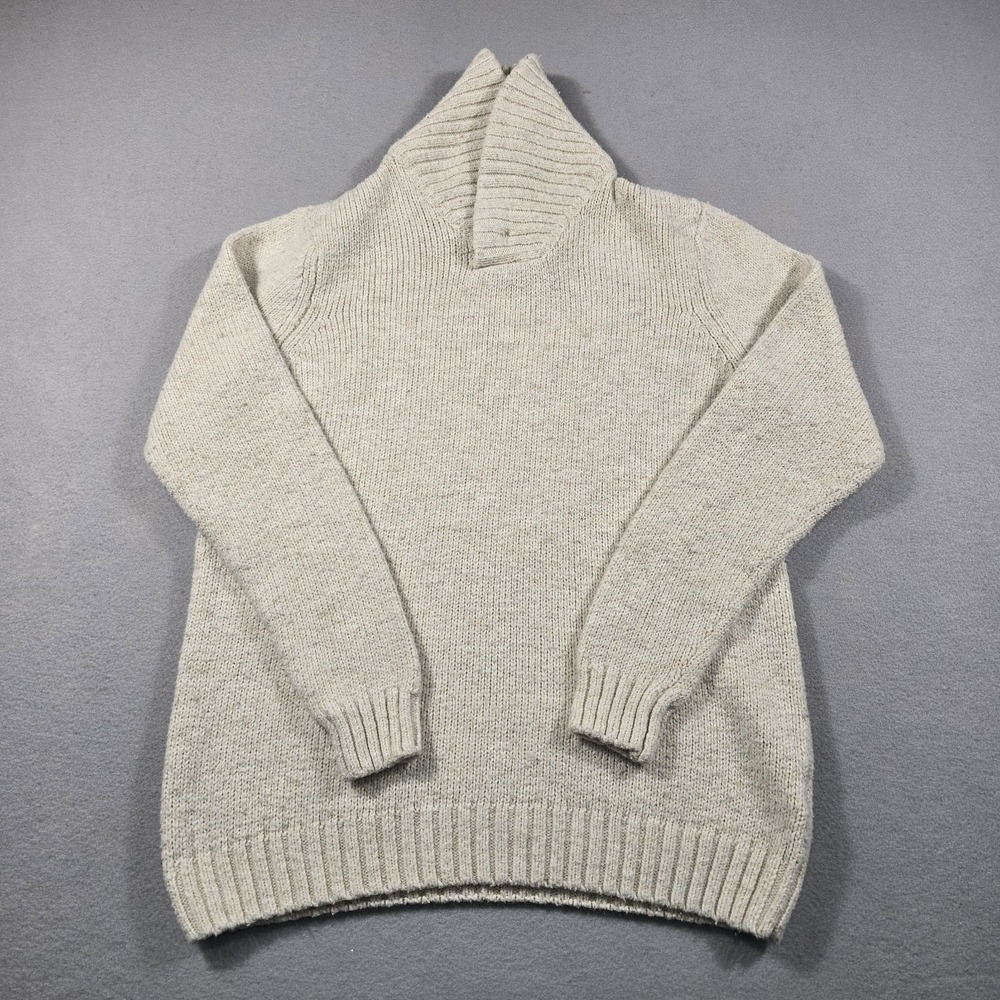 Urban Pipeline Mens XL‎ Oatmeal Beige Sweater Shawl Collar Button Knit Pullover - Picture 3 of 9